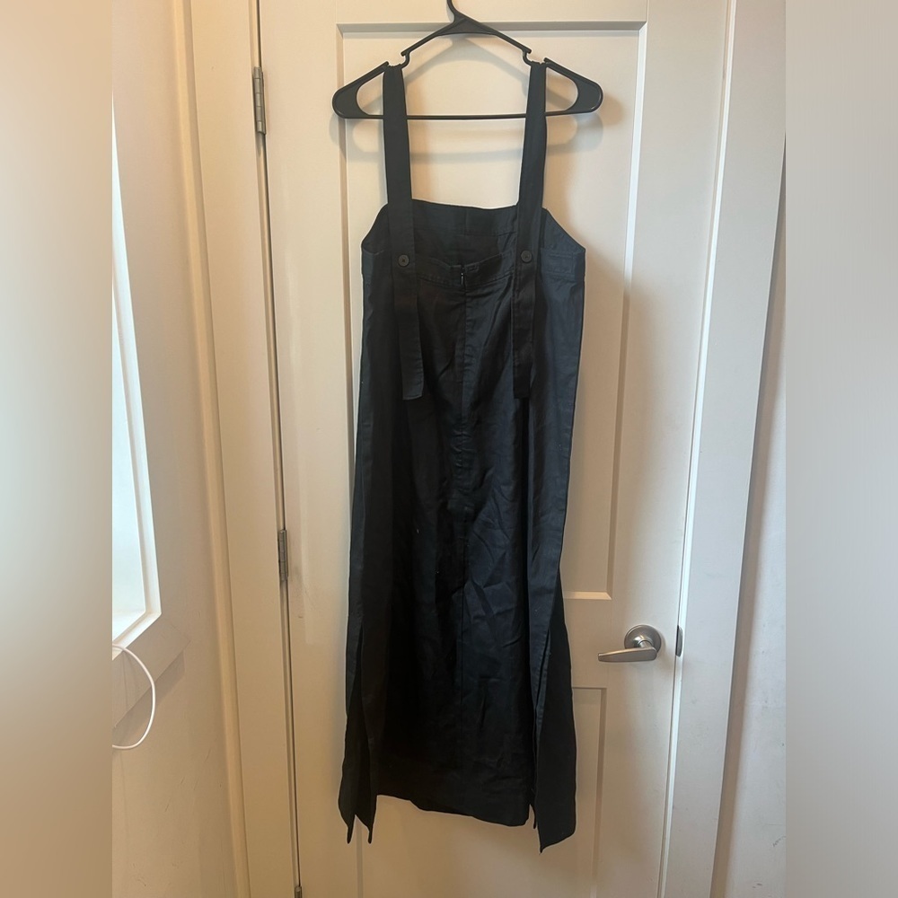 Madewell Women’s Linen-Cotton‎ Princess-Seamed Midi Dress size large - Picture 7 of 9